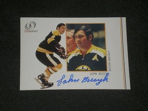 HOF JOHN BUCYK 2002 FLEER LEGACY SIGNED CARD #22 BRUINS - Picture 1 of 1