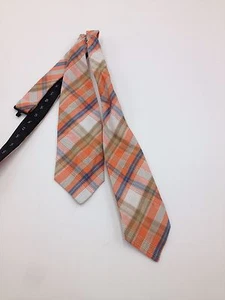 $100 Alfani Mens Blue White Check Wedding Bow Tie Classic Adjustable Bowtie - Picture 1 of 5