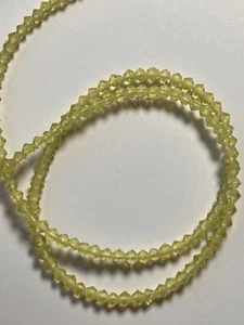 1 strand green bicone glass Beads 3mm Jewellery Making - Picture 1 of 1