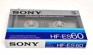 SONY HF-ES 60 Blank Audio Cassette Tape (Sealed) NEW - Picture 1 of 4