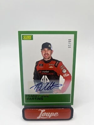 Tommy Joe Martins 2023 Panini Chronicles Racing Score Gold Auto 9/10 #1 Chevy - Image 1 of 3