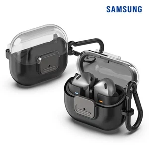 Samsung Galaxy Buds3|Buds3 Pro Clip Case with Carabiner Lock Clear Detachable - Picture 1 of 4