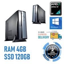 Ordinateur de Bureau Assemblé AMD 4GB SSD 120GB RS232 Windows 10 Pro