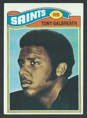 1977 Topps #257 TONY GALBREATH New Orleans Saints ROOKIE CARD - EXMT - 01 - Image 1 of 2