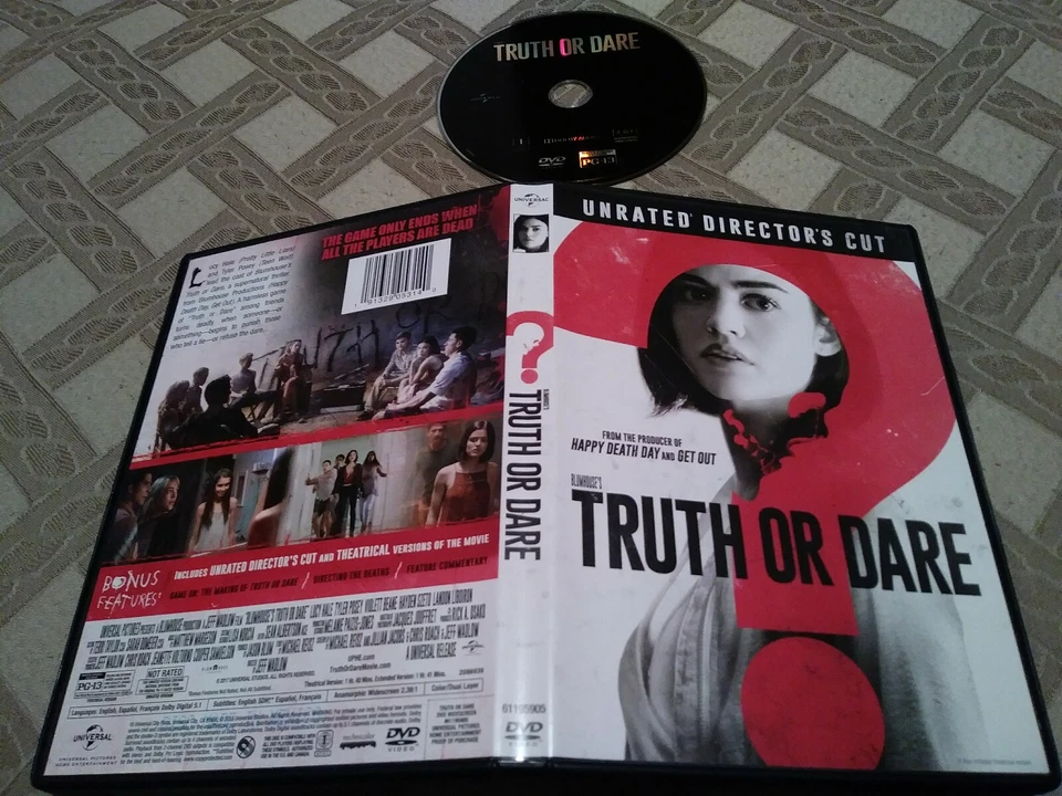 Truth or Dare (DVD Unrated Director's Cut) BLUMHOUSE JEFF WADLOW LUCY HALE  - Image 1 of 2