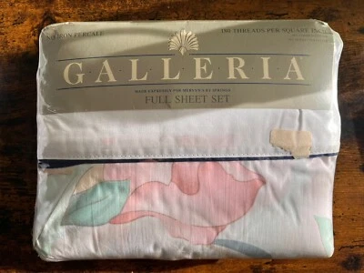 NUEVO Juego de Sábanas Completo De Colección Galleria Mervyn's Springs Juego Ajustado Plano Floral Capricho Foto 1 de 4