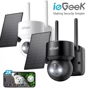 2K/3MP ieGeek Überwachungskamera Aussen Akku mit Humanoiderkennung Alarmmeldung - Bild 1 von 10