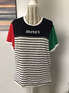 Shein Curve Women's Size 2XL Color Block Shirt A-3 - Picture 1 of 6