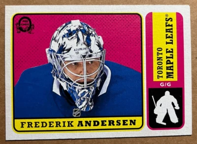 2018-19 O-Pee-Chee Retro Parallel Frederik Andersen #379 Toronto Maple Leafs - Image 1 of 2