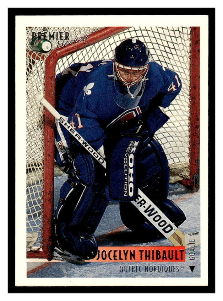 1994 Topps Premier #123 Jocelyn Thibault - Quebec Nordiques - Image 1 of 2