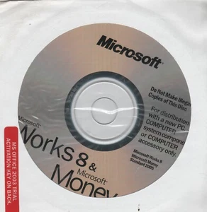ITHistory (2005) IBM PC Software: MICROSOFT Works 8 Money & Office 03 (S&T) Q - Picture 1 of 1