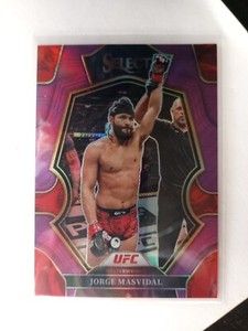 2023 Panini Select UFC Jorge Masvidal Purple Prizm Parallel /99