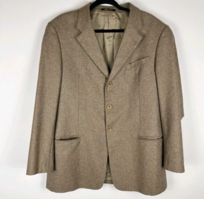 Blazer Armani Collezioni Para Hombres 44R Marrón Lana Traje Chaqueta Abrigo Deportivo Mgd Foto 1 de 4