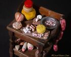 Butcher's Table - Artist's Handmade Miniature - antique dollhouse, 1:6th scale 