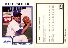 Fred Farwell 1987 ProCards #1425 Card *AutographDen*