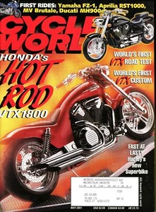 Cycle World Magazine May 2001 Honda's Hot Rod VTX1800 - Imagen 1 de 2