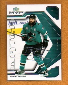 Reloj Brent Burns 2021-22 Upper Deck MVP Hockey 20 Aniversario #37 - Imagen 1 de 1