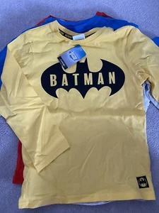 George Boys Justice League Heroes Long Sleeves Tops Bundle Age 5-6yrs - Picture 1 of 6