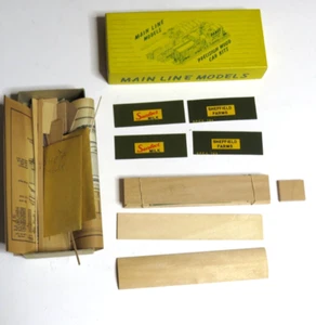 Mainline Line Model HO Sheffield Express Wooden Reefer Car Kit Unbuilt L-204 - Picture 1 of 5
