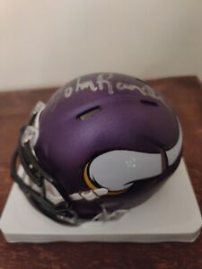 John Randle Minnesota Vikings Autographed Mini Helmet w/ COA