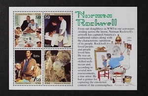 US 1994 #2840 Norman Rockwell S/S Mint NH - Picture 1 of 1