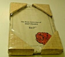 5" x 7" The Rose Collection of SNAP FRAMES CLEAR 1 picture frame Made in USA NEW