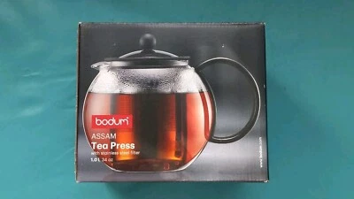 Prensa de té Bodum Assam con filtro de acero inoxidable parece nueva Foto 1 de 4