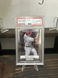 2012 Panini 1st Prizm of MIKE TROUT ROOKIE Gem Mint #50 Angels #47449510 PSA-10