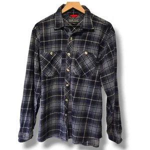 Pacific Crest flannel shirt Mens XL Blue Plaid 100% Cotton - Picture 1 of 8