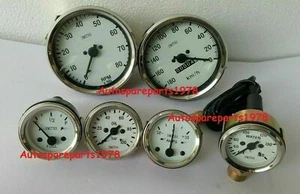 Smiths Kit 100mm Speedo Kmph+Tacho +52mm Temp Oil Pressure Fuel Amp Gauge Replic - Picture 1 of 3