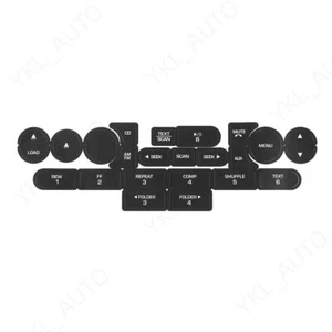 Radio Stereo Button Repair Decals Sticker Black Fits For Ford Mustang 2005-2009 - Picture 1 of 8