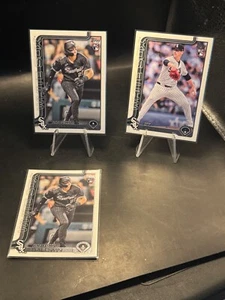 2025 Topps Serie 1 Chicago White-Sox RC: Ky Bush, Brooks Baldwin x2 - Bild 1 von 2
