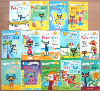 Pete The Cat Lot of 14 I Can Read! Children's Reader Books by James Dean - Image 1 of 4