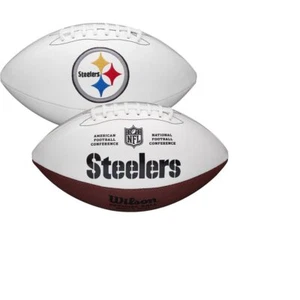 Pittsburgh Steelers Wilson NFL Live Signature Autograph White Panel Football - D - Picture 1 of 1
