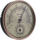 Brannan Thermometer Hygrometer Gilt Dial Garden Greenhouse Home Office - and