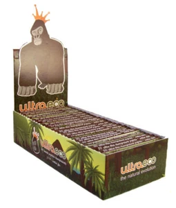 2400 Booklets Ultra Eco Clear Cigarette Rolling Papers (100 Sealed Boxes) - Picture 1 of 2