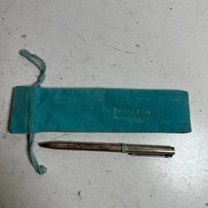 Vintage Tiffany & Co Sterling Silber 925 Klassischer Kugelschreiber mit Etui - Bild 1 von 17