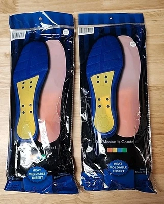 2 paquetes de insertos moldeables por calor Dr Comfort tamaño 12 ancho medio Foto 1 de 4