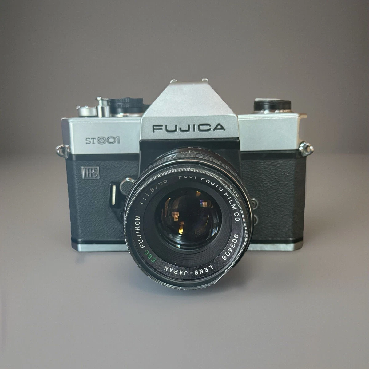 FUJICA ST801 35mm Film Camera EBC FUJINON 55mm f/1.8 Lens - Comes