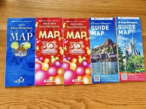 Tokyo Disney Resort Guide Map Disneyland Disney Sea - Picture 1 of 1