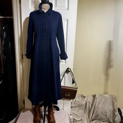 Wms Vermont Country Algodón Pana Paquete 2 Vestidos Midi Cottagecore Retro L Foto 1 de 4