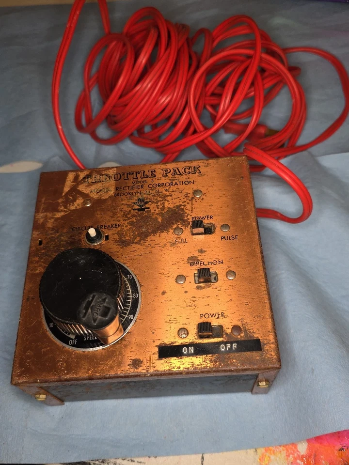 MRC Throttle Pack Model 3 HO N Model Train Transformer Untested.Parts Or Restore - Image 1 of 4