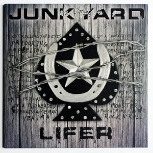 JUNKYARD Lifer 7" Single 2021 Acetate DAVID ROACH RIP Black/Clear Splatter VINYL - Picture 1 of 3