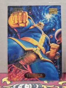 1994 Marvel Masterpieces Gold Signature # 122 Thanos - Picture 1 of 2