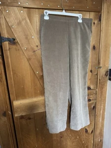 Alfred Dunner Corduroy Pants  14 Petite Casual Wide Leg Pull On - Picture 1 of 3