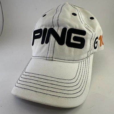 Gorra de golf Ping G10 blanca con correa trasera Foto 1 de 4
