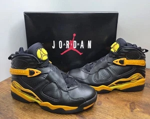 Nike Air Jordan 8 Retro Taxi Black Opti Yellow CI1236-007 UK 6 EU 40 Boxed VGC - Picture 1 of 24