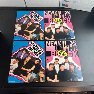 4x Vintage 1989 New Kids On The Block 3-Ring Photo Folder NKOTB New Old Stock - Picture 1 of 9