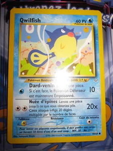 POKEMON (◕‿◕✿) QWILFISH 49/64 NEO REVELATION COM FRANCAIS GEM MINT ILLIMITE NEUF - Imagen 1 de 2