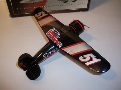 Racing Champions 1932 Lockheed Vega Model 5 Diecast Airplane Bank, #51 Black - Image 1 of 4